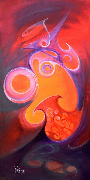 Original Fractal Fantasy Painting by Martin Heine
