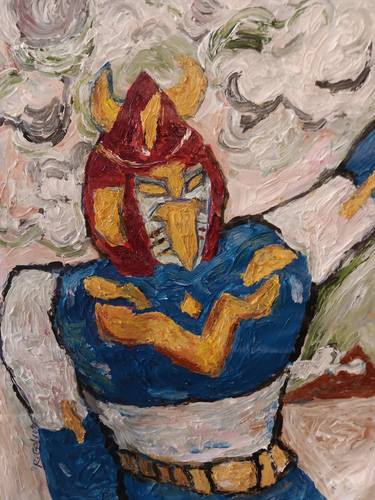 Original Expressionism Outer Space Paintings by Richio Galvez