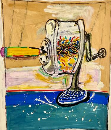 Original Conceptual Abstract Mixed Media by Mike Quon