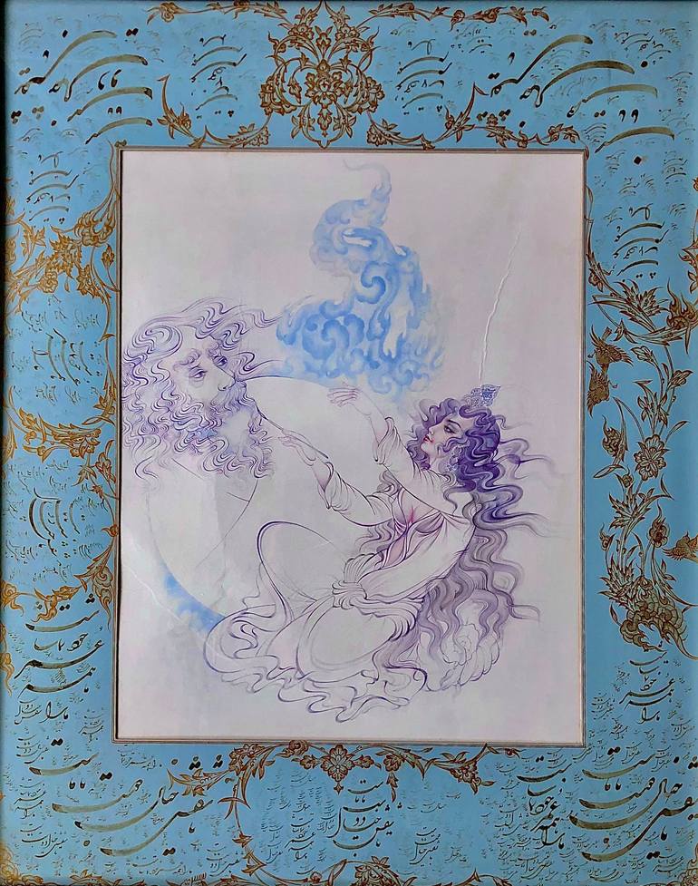 Original Fine Art Classical mythology Paintings by Shirin Ovissi