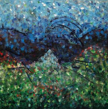 Original Abstract Landscape Painting by Lynne Taetzsch