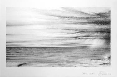 Original Fine Art Seascape Drawing by Antoine Bordier