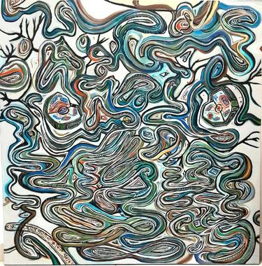 Original Conceptual Abstract Painting by Renan Torres