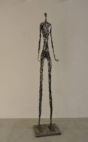 Original Expressionism Men Sculpture by Michele Rizzi