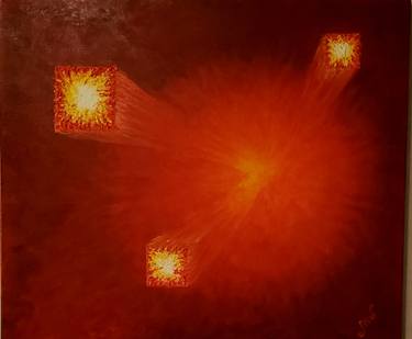 Original Fine Art Abstract Painting by Silvana Vescio