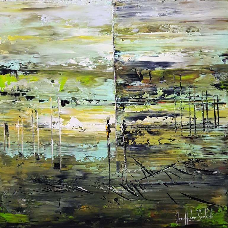 Original Abstract Expressionism Landscape Paintings by Jean-Humbert Savoldelli