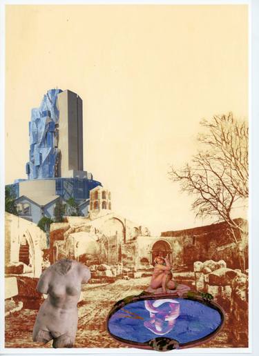 Original Conceptual Landscape Collage by Alain Clément