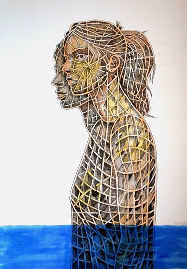 Original Contemporary Women Drawing by Bill Birrell