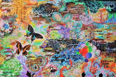 Original Abstract Expressionism Science/Technology Paintings by Shahid Zuberi
