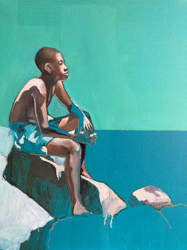 Original Figurative People Paintings by Dimeji Onafuwa