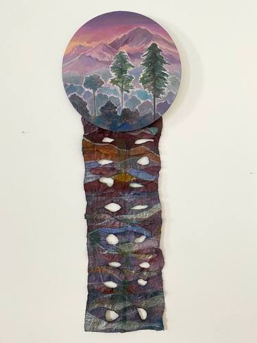 Original Documentary Landscape Mixed Media by Lucie Hoffmann