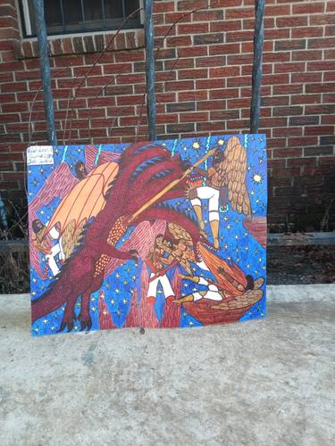 Original Conceptual Religion Mixed Media by Isaac Bivines