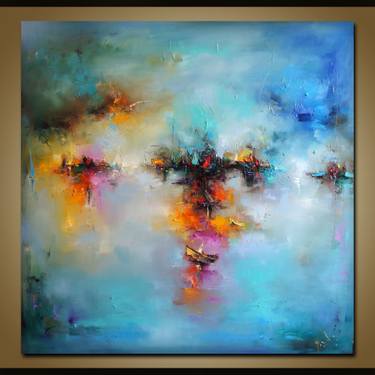 Original Art Deco Abstract Paintings by Stanislav Lazarov