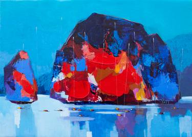 Original Art Deco Seascape Paintings by Khanh The Bui