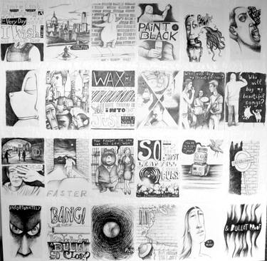 Original Expressionism Performing Arts Drawings by Emanuele Taglieri