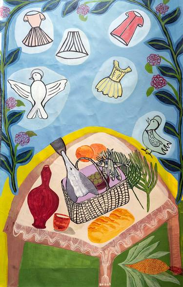 Original Expressionism Rural Life Paintings by Elisa Ochoa