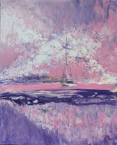 Original Modern Yacht Paintings by Tanya Vasilenko