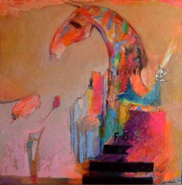 Original Abstract Expressionism Abstract Painting by Anastas Kamburov