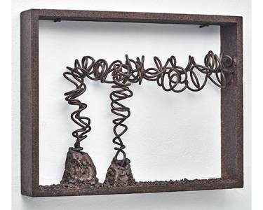 Original Abstract Landscape Sculpture by Juan López Salvador