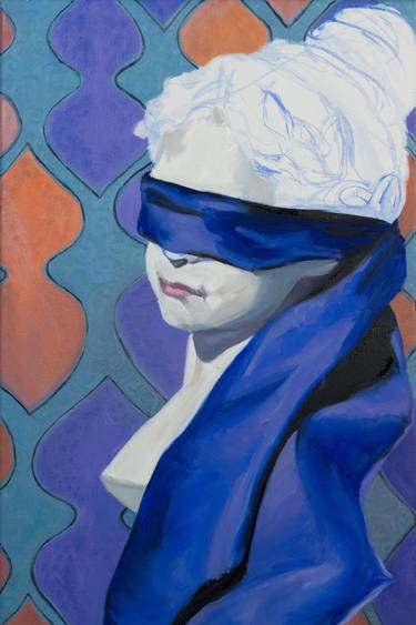 Original Figurative Portrait Painting by Cornelia Es Said