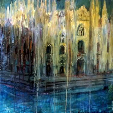 Original Figurative Architecture Painting by Lucio Nocerino
