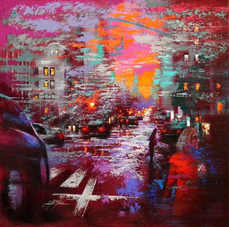 Print of Contemporary Cities Paintings by Chin H Shin