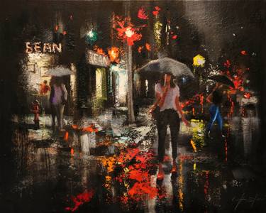 Original Fine Art Cities Paintings by Chin H Shin