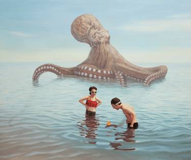 Original Surrealism Humor Printmaking by Paul Bond