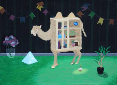 Original Surrealism Animal Painting by Lisa Ng