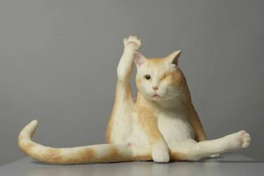 Original Conceptual Cats Sculpture by Mārtiņš Rozenfelds