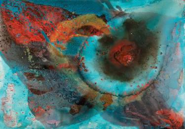 Original Abstract Expressionism Outer Space Paintings by Ted Barr