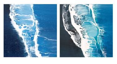 Original Abstract Seascape Painting by Milena Gaytandzhieva