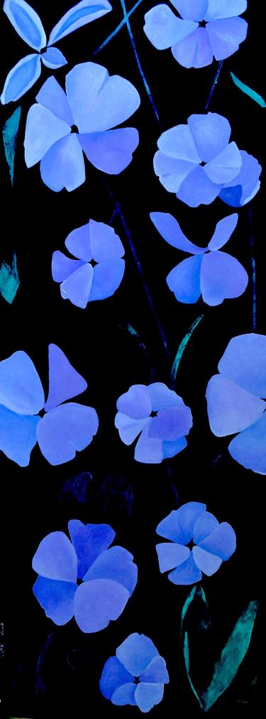 Original Abstract Floral Paintings by Jenny Bennett