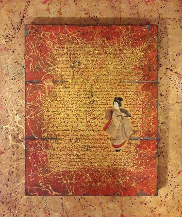 Original Abstract World Culture Painting by Lucienne Smit