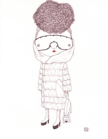 Original Illustration Fashion Drawings by Charles Benton