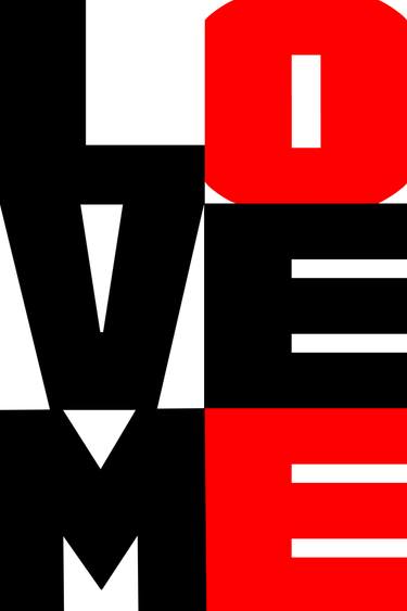 Original Abstract Love Digital by Nywa Art Project