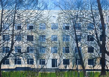 Print of Abstract Architecture Paintings by Patrick Spoelstra
