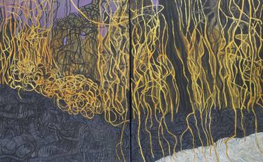 Original Expressionism Botanic Painting by Katarzyna Gintowt