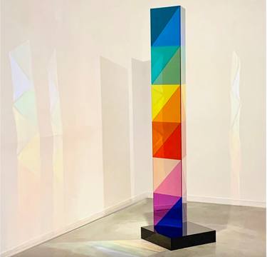 Original Conceptual Geometric Sculpture by Seda Saar