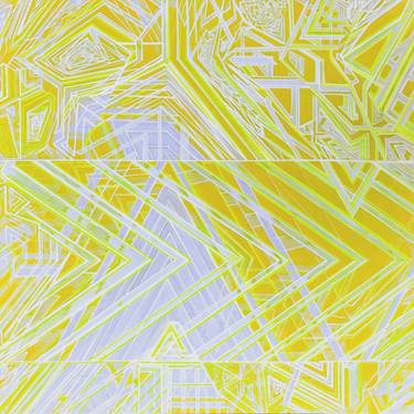 Original Modern Geometric Mixed Media by Seda Saar