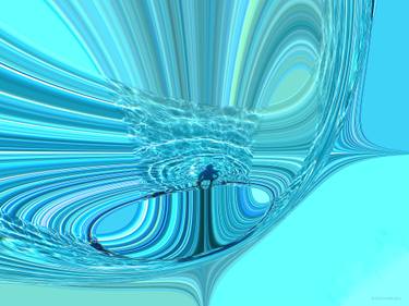 Original Abstract Science/Technology Mixed Media by Seda Saar