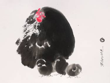 Original Figurative Animal Paintings by Endre Penovác