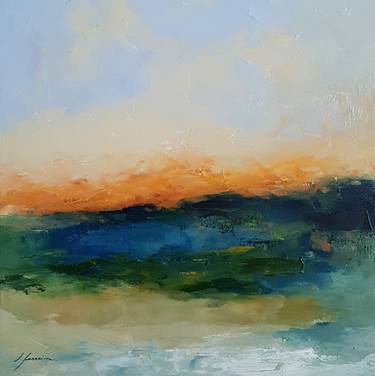 Original Abstract Landscape Painting by Isabel Ferreira