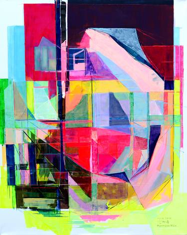 Original Abstract Expressionism Abstract Painting by Hyunsoo Kim