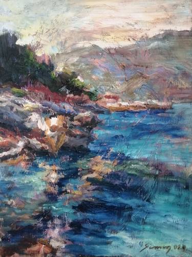 Original Expressionism Seascape Painting by Siniša Simon
