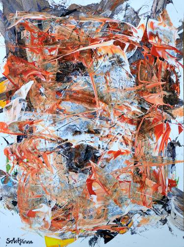 Original Painterly Abstraction Abstract Painting by Richard Solstjärna