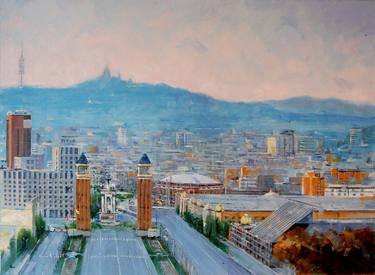 Original Figurative Architecture Painting by David  Farrés Calvo