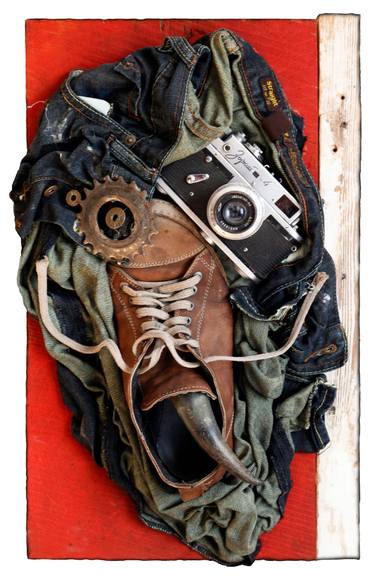 Original Fine Art Portrait Collage by Ramaz Beriashvili