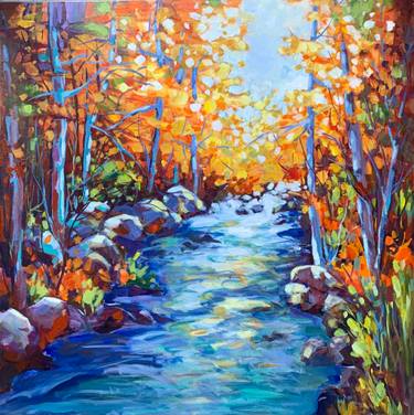 Original Expressionism Landscape Painting by Jacintha Krish