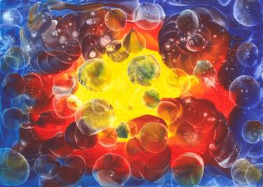 Original Abstract Expressionism Fantasy Paintings by Danguole Serstinskaja
